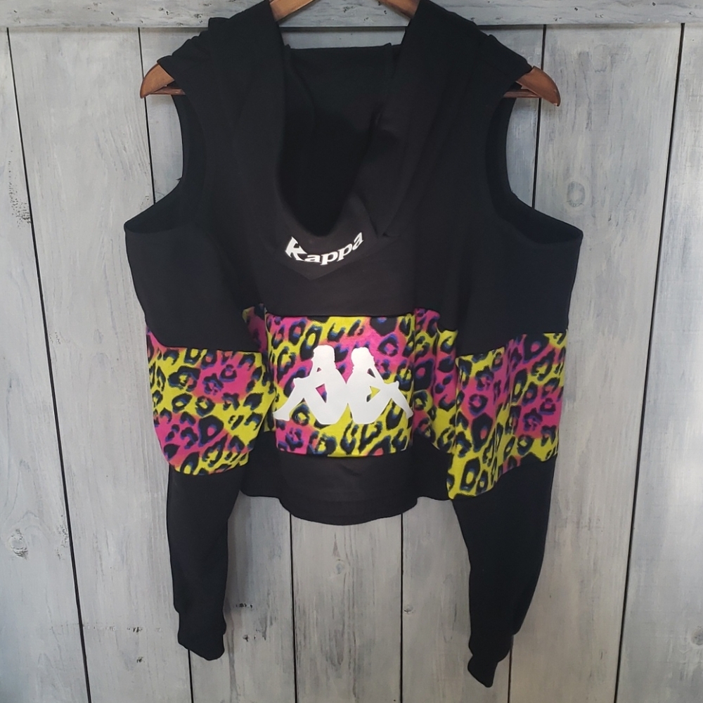 Kappa Authentic Delia Graphik 2 Zip Cheetah Jacket Size Medium NWT - Picture 3 of 10